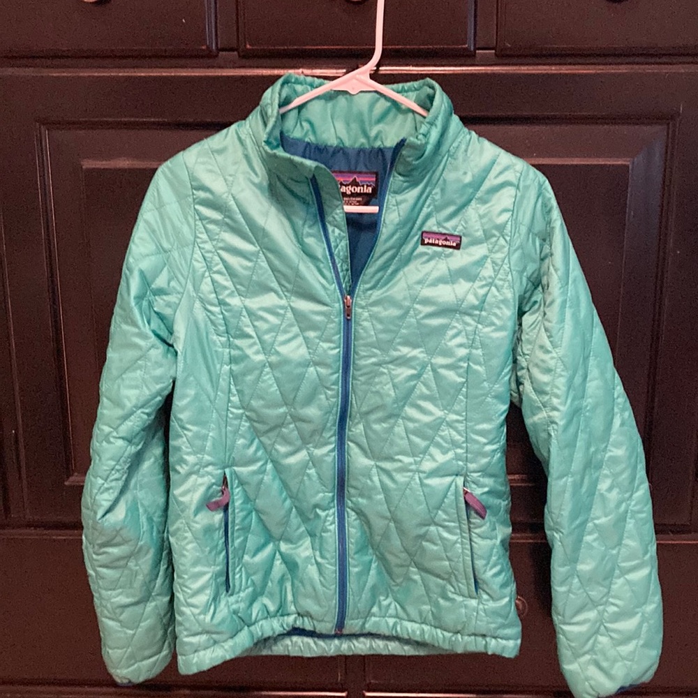 Teal Patagonia lightweight jacket girls’ xxl (14)